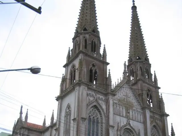 Large numbers of pilgrims make their way back to Telgte, with the journey commencing on July 6 in...