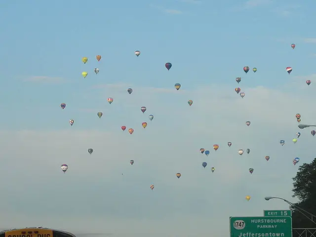 Multitudes of hot air balloons ascend into Bristol's skyline